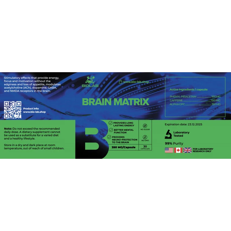 brain matrix mix 350mg 30 caps