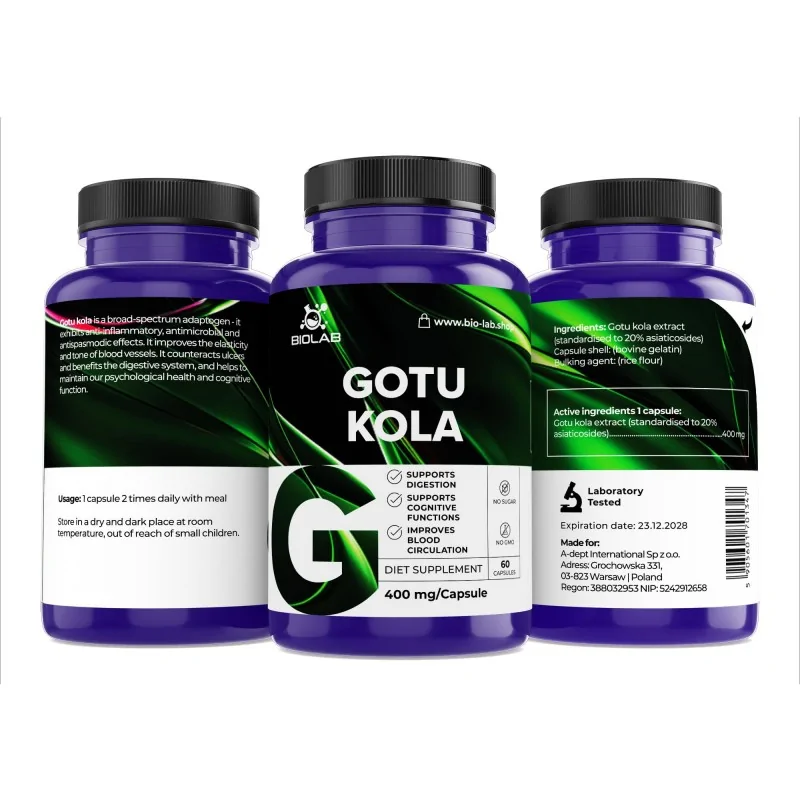 gotu kola 400mg 60 caps