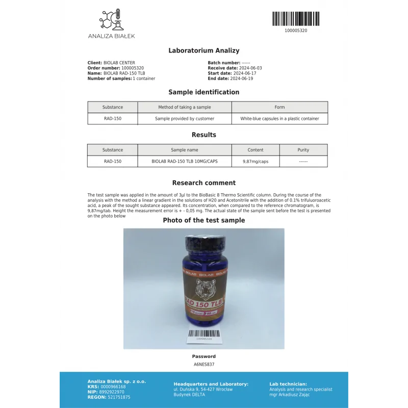 rad 150 tlb 10mg