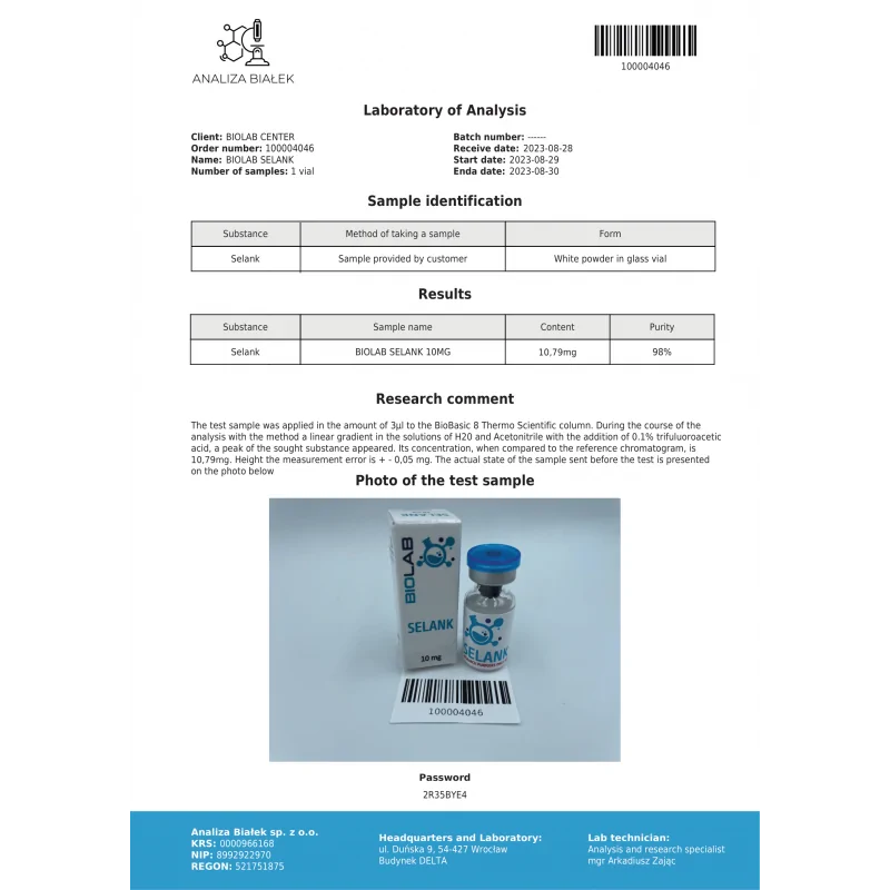 selank spray 10mg